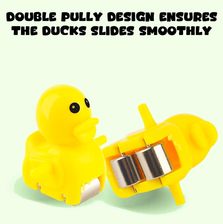Duck Slide Toy Set, Funny Automatic Duck Chasing Race Track Game Set, Climbing Duckling Lovely Toy Escalator with Lights and Music, Cute Cartoon Ladder with 3 Ducks - Image 6
