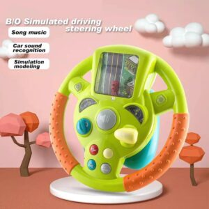 Play Steering Wheel Toy Simulation Driving Car Toy with Light and Sound