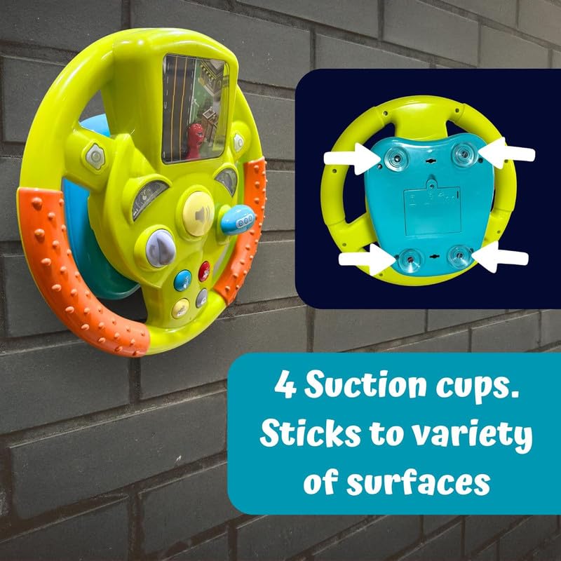 Play Steering Wheel Toy Simulation Driving Car Toy with Light and Sound - Image 4