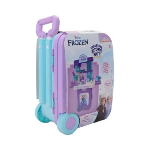 Kitchen Set for Kids Girls Big Cooking Set Light and Sound Portable Trolley Pretend Play Toys Battery Operated