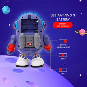 Dancing Space Duck Toy Musical Dancing Space Duck Figure with Lights and Sounds, Space Elements Designed, Dancing Robot for Infants, Babies, Kids