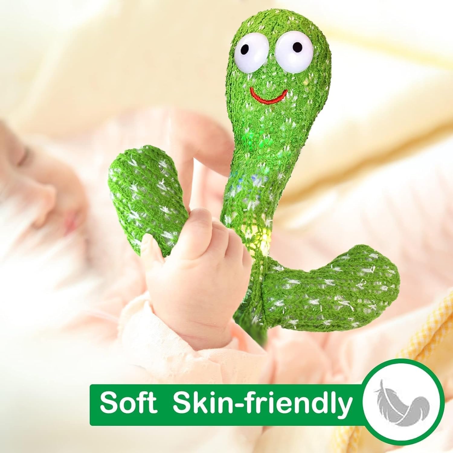 Talking Cactus Baby Toys for Kids Dancing Cactus Toys Can Sing Wriggle & Singing Recording Repeat What You Say Funny Education Toys for Children Playing Home Decor for Kids - Image 2
