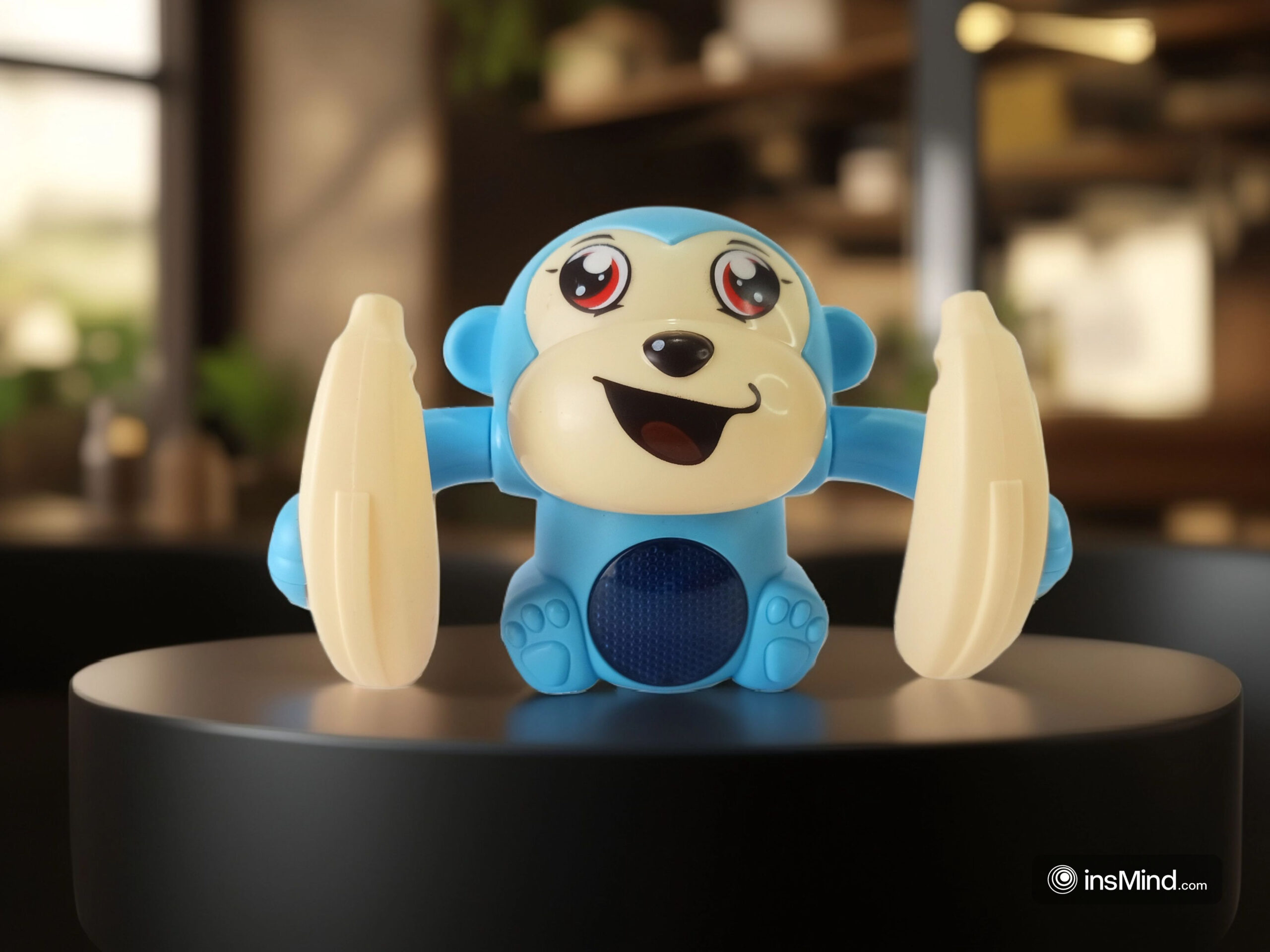 Dancing Monkey Musical Toy for Kids Baby Spinning Rolling Doll Tumble Toy with Voice Control Musical Light and Sound Effects with Sensor - Image 5