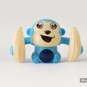 Dancing Monkey Musical Toy for Kids Baby Spinning Rolling Doll Tumble Toy with Voice Control Musical Light and Sound Effects with Sensor