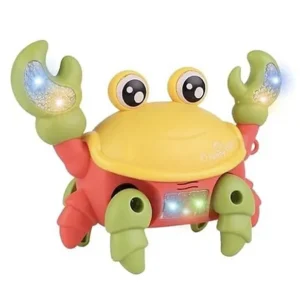 Crawling Crab Baby Musical Toy with LED Lights | Interactive Early Learning Entertainment Toy for Kids | Battery Operated Fun Pet for Toddlers & Infants