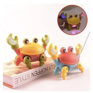 Crawling Crab Baby Musical Toy with LED Lights | Interactive Early Learning Entertainment Toy for Kids | Battery Operated Fun Pet for Toddlers & Infants