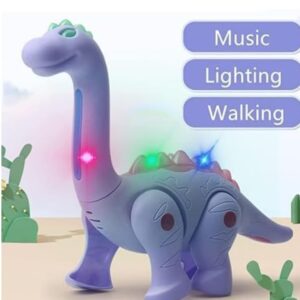 Dinosaur Musical Toy - Electronic Pet Dino with Real Voice, Colorful LED Lights for 12 Months + Boys & Girls I Birthday Gift