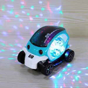 Future 09 Musical Stunt Car Rotate 360° with Flashing Light & Music, Multicolor