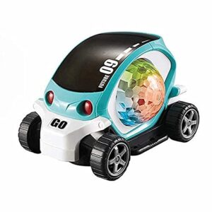 Future 09 Musical Stunt Car Rotate 360° with Flashing Light & Music, Multicolor