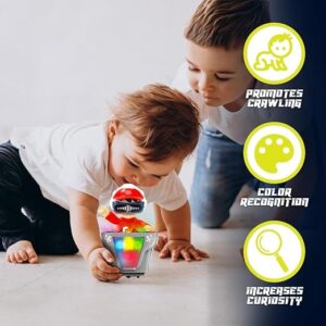 Kids Dancing DJ COCO Robot Toy with LED Lights, Music Player, Bump & Go Action, Battery Operated, Best for Birthday Gift for Kids