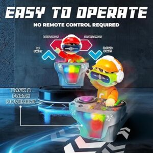 Kids Dancing DJ COCO Robot Toy with LED Lights, Music Player, Bump & Go Action, Battery Operated, Best for Birthday Gift for Kids