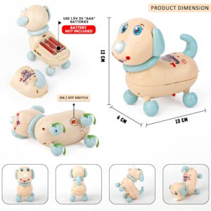 Dancing Dog Toys for Kids with LED Lights Music