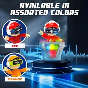 Kids Dancing DJ COCO Robot Toy with LED Lights, Music Player, Bump & Go Action, Battery Operated, Best for Birthday Gift for Kids