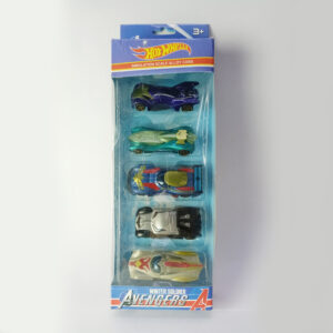 Hotwheel Diecast Metal Superhero Car, Pack of 5 mini Metal Cars, Superhero Alloy Push N Go Racing Vehicles for Children, Mini car, Small car Toys, Racing Cars for Kids Girls and Boys