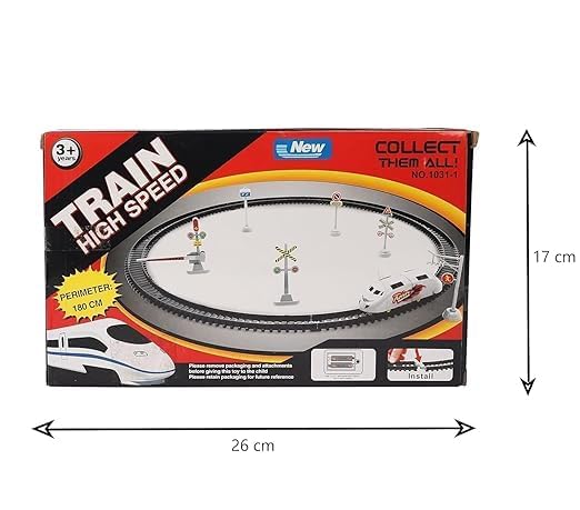 High Speed Metro Train Amazing Toy for Kids with Flyover and Long Track Battery Operated Toys - Image 6