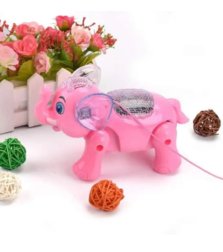 Cute Electronic Pets Musical Flash Lighting Walking Elephant Toy Cool Dancing Toy for Boys and Girls Kids or Toddlers Gift for 1 to 5 Year Old Boy or Girl (Random Color Send) - Image 4