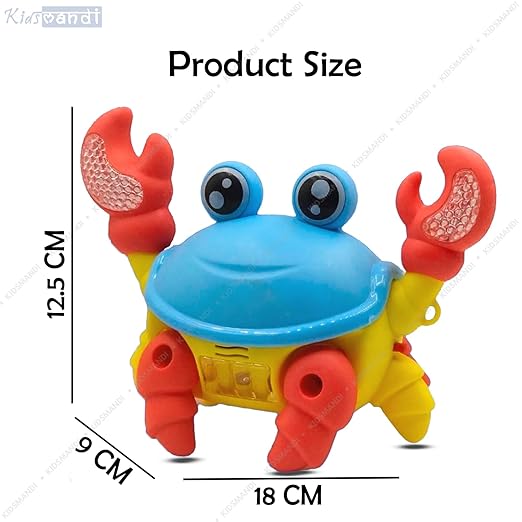 Dancing Crawling Crab Toy for Kids with LED Lights and Sound Walking Moving Toys for Babies Infant Toddlers Fun Interactive Early Learning Educational Toys for Girls and Boys - Image 3