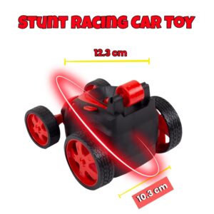 Rechargeable 360° Rotating & Rolling Small Stunt Car Toy with Remote Controller | Multicolour
