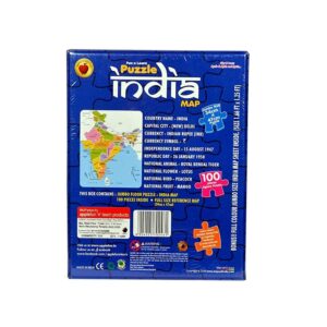 Educational India Map Puzzle, 100 Pieces, States and Capitals Learning Game, Ages 5+