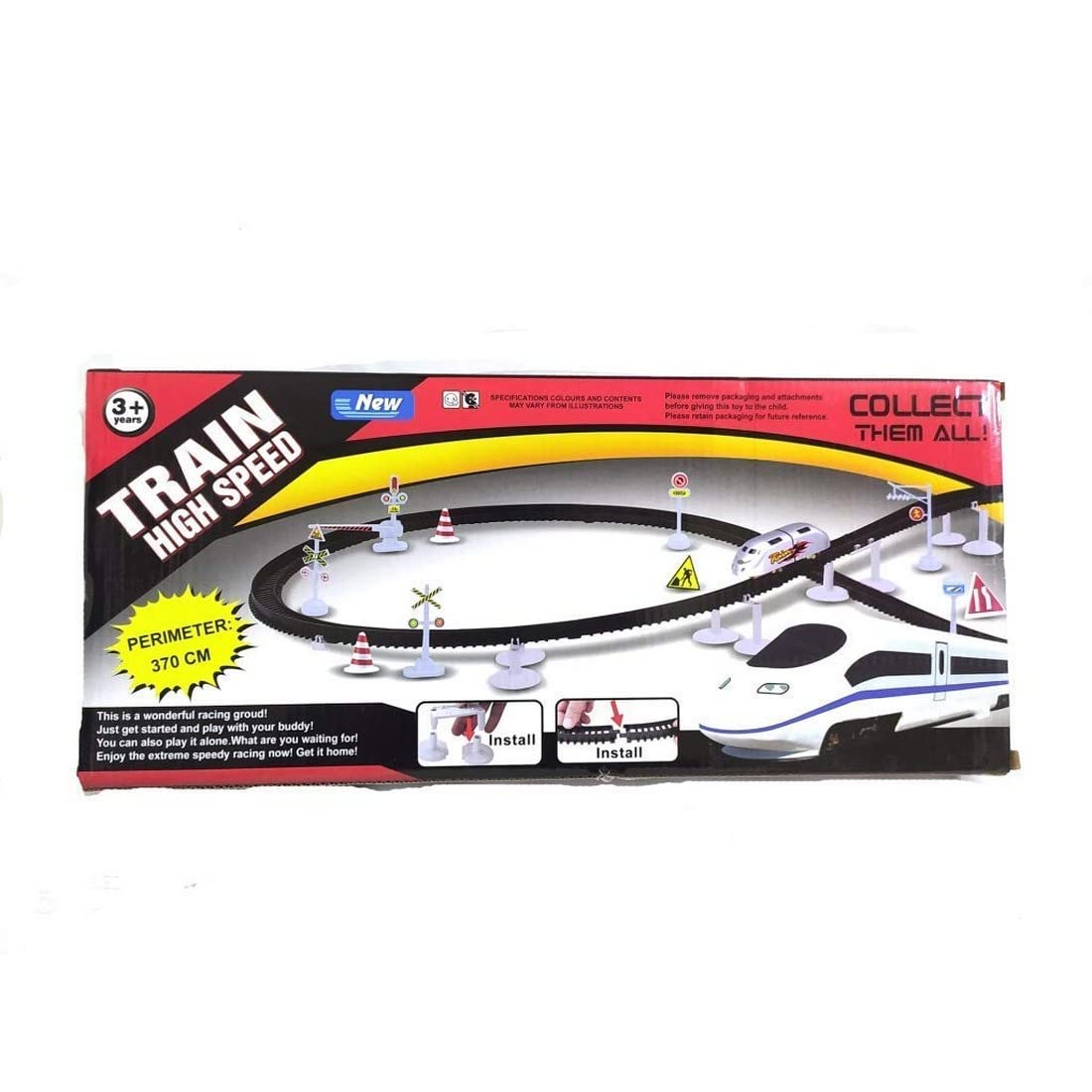 High Speed Metro Train Amazing Toy for Kids with Flyover and Long Track Battery Operated best for Gifts - Image 2