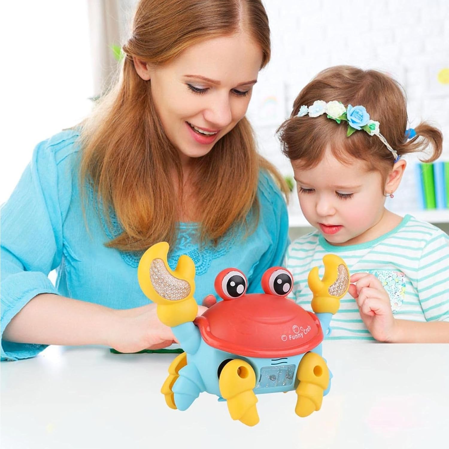 Dancing Crawling Crab Toy for Kids with LED Lights and Sound Walking Moving Toys for Babies Infant Toddlers Fun Interactive Early Learning Educational Toys for Girls and Boys - Image 5