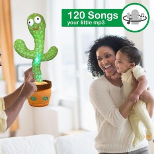 Toys Talking Cactus Baby Toys for Kids Dancing Cactus Toys Can Sing Wriggle & Singing Recording Repeat Funny Education Toys for Children Playing Home Decor for Kids