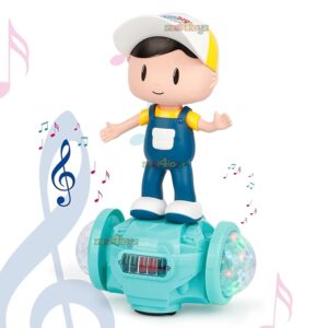 360 Degree Rotating Musical Dancing Toy with Attractive Multi Color Flashing Lights (Fashion Boy)