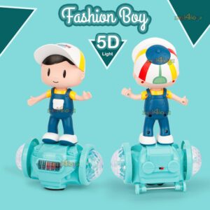 360 Degree Rotating Musical Dancing Toy with Attractive Multi Color Flashing Lights (Fashion Boy)