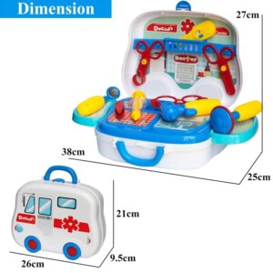 Doctor Set Suitcase for Kids, Doctor Set , Pretend Play Set for Kids Above 3 Years, 10 Piece Doctor Kit for Boys & Girls