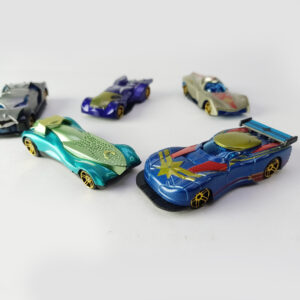 Hotwheel Diecast Metal Superhero Car, Pack of 5 mini Metal Cars, Superhero Alloy Push N Go Racing Vehicles for Children, Mini car, Small car Toys, Racing Cars for Kids Girls and Boys