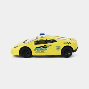 Police Sports Car Toy , Pull-Back Smooth Rolling Wheels, 1:32 Scale Toy Car for Kids