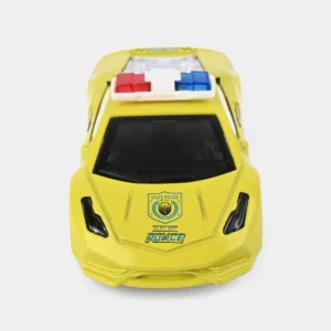 Police Sports Car Toy , Pull-Back Smooth Rolling Wheels, 1:32 Scale Toy Car for Kids