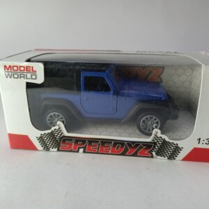 Mahindra Thar 4x4 Toy Car – 1:32 Die-Cast Metal SUV Model for Kids | Collectible Thar Car Toy with Pull Back Action, Rubber Tyres & Openable Doors | Miniature Jeep Toy (Blue - Open ROOF)