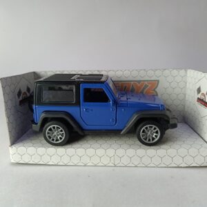 Mahindra Thar 4x4 Toy Car – 1:32 Die-Cast Metal SUV Model for Kids | Collectible Thar Car Toy with Pull Back Action, Rubber Tyres & Openable Doors | Miniature Jeep Toy (Blue - Open ROOF)