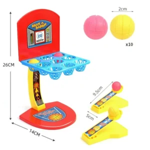 Shoot-A-Basketball Board Game for Boys & Girls Tabletop Action for 1 or 2 Players Easy to Assemble Portable Basket Ball Indoor Games Ideal for Birthday Gift