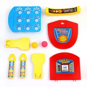 Shoot-A-Basketball Board Game for Boys & Girls Tabletop Action for 1 or 2 Players Easy to Assemble Portable Basket Ball Indoor Games Ideal for Birthday Gift