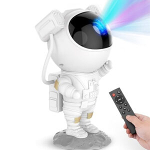 Astronaut Galaxy Projector Night Light – 360° Rotating Nebula Star Projector with Remote Control, Timer & Adjustable Head – Space Lamp for Kids’ Bedroom, Gifts, Gaming Room, Home & Décor
