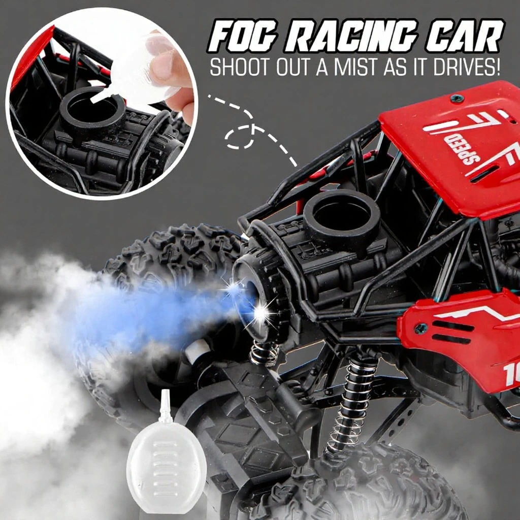Monster Truck Rock Crawler Climbing Rc Car For Kids With Mist Smoke - Image 4