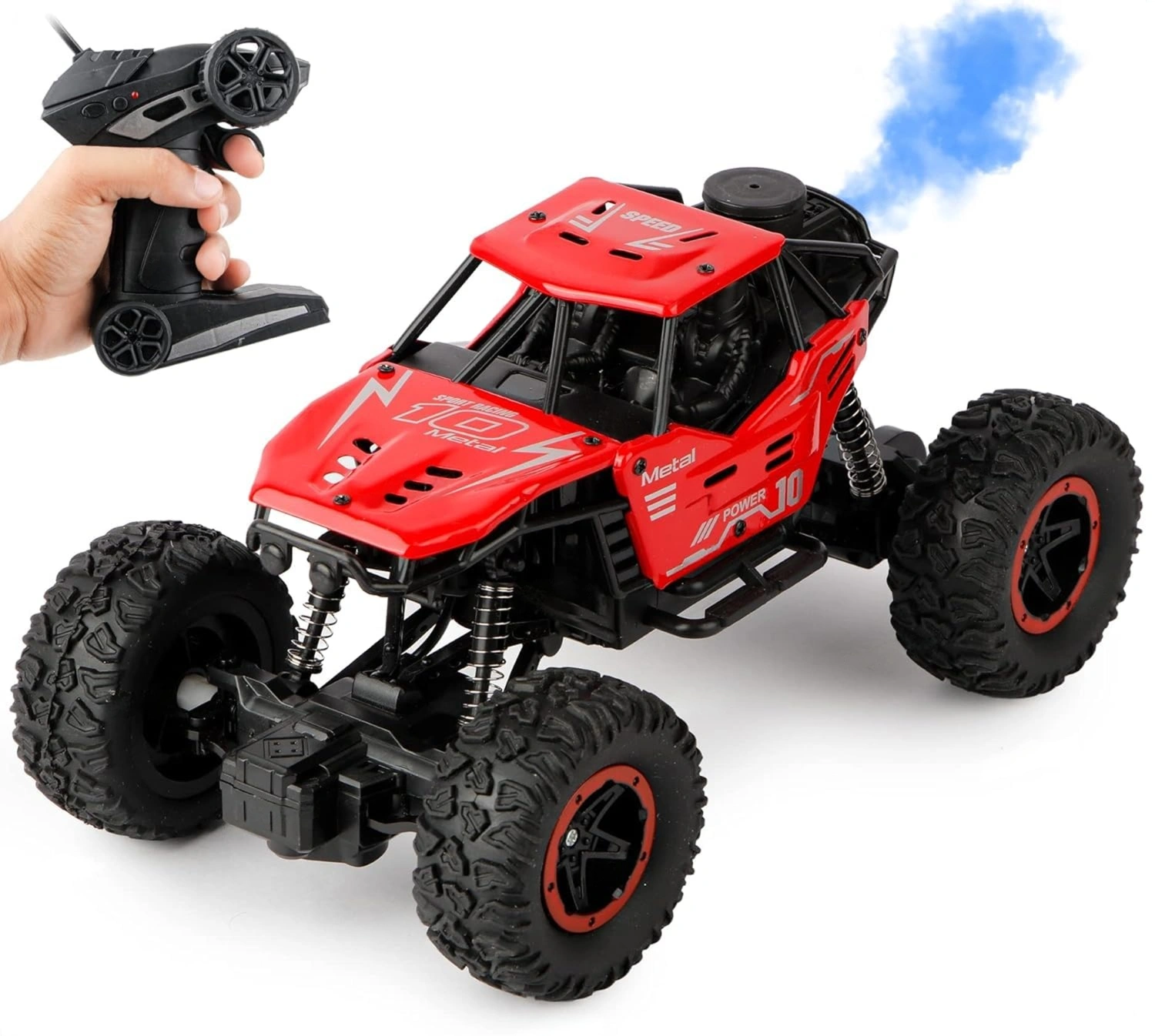 Monster Truck Rock Crawler Climbing Rc Car For Kids With Mist Smoke