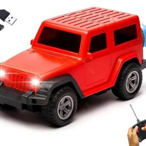 Gooyo Thar Rechargeable Remote Control Car withHindi Song | User-Friendly RC Toy for Kids |Assorted| Power Source: Lithium Battery in Car (Included) | Best Gift for Kids | Musical Car Toy